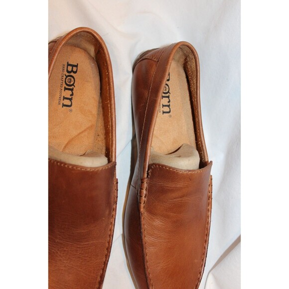 Born Allan Men\'s Loafers Brown Moccasins Leather Shoes Size 10 NEW $110